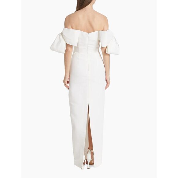 Alexia María Josephine Off-The-Shoulder Gown Size US10 $1750 - Picture 4 of 12